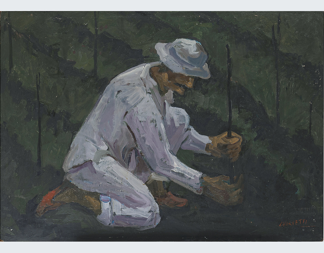 Cuadro de Hombre sembrando